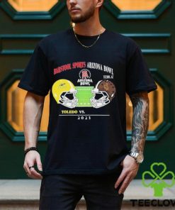 Barstool Sports Arizona Bowl 2023 Toledo Vs Wyoming Arizona Stadium Tucson AZ College Football Bowl Games Head To Head Helmet T Shirt