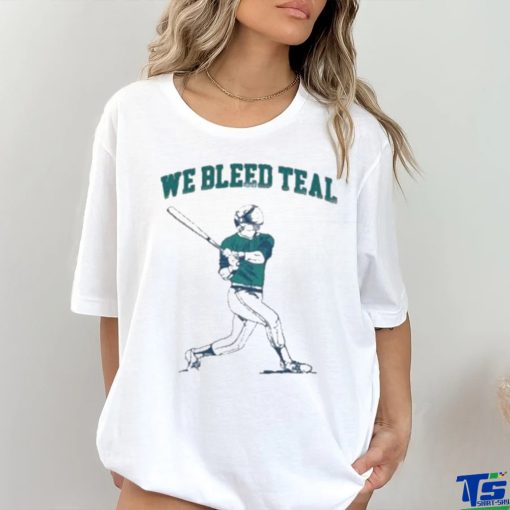 Barstool U We Bleed Teal New T Shirt