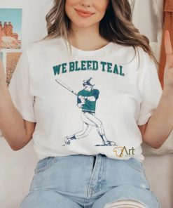 Barstool U We Bleed Teal New T Shirt