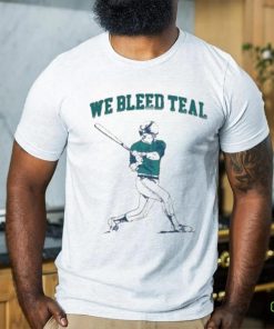 Barstool U We Bleed Teal New T Shirt