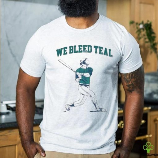 Barstool U We Bleed Teal New T Shirt