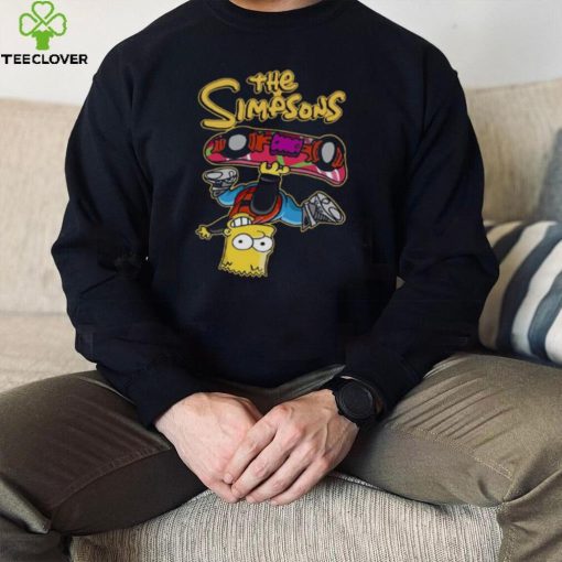 Bart Simpson And The Skateboard The Simpsons hoodie, sweater, longsleeve, shirt v-neck, t-shirt