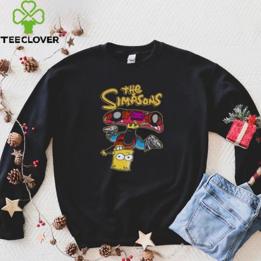 Bart Simpson And The Skateboard The Simpsons hoodie, sweater, longsleeve, shirt v-neck, t-shirt