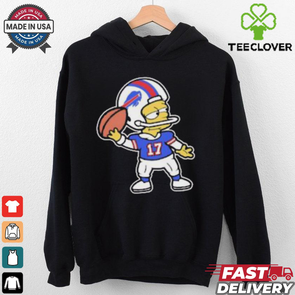 Bart Simpson Josh Allen Buffalo Bills player helmet t shirt Bart Simpson Josh Allen Buffalo Bills player helmet t shirt