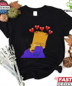 Bart Simpson sad cartoon vintage shirt