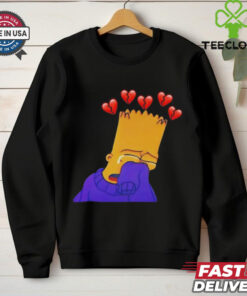 Bart Simpson sad cartoon vintage shirt