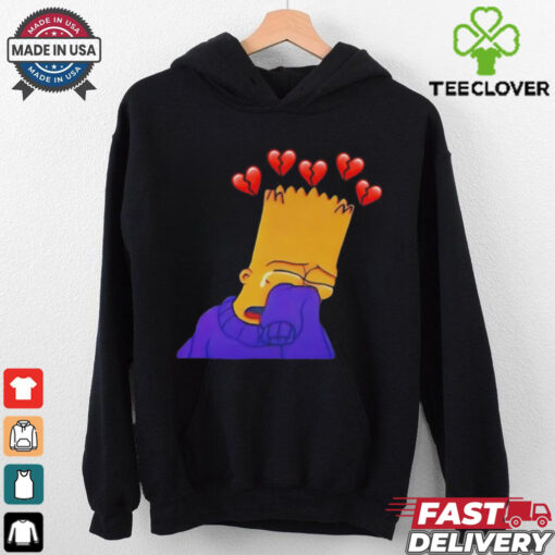 Bart Simpson sad cartoon vintage shirt