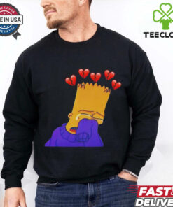 Bart Simpson sad cartoon vintage shirt