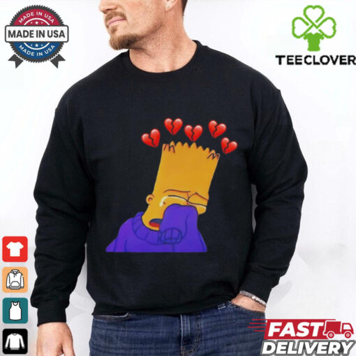 Bart Simpson sad cartoon vintage shirt