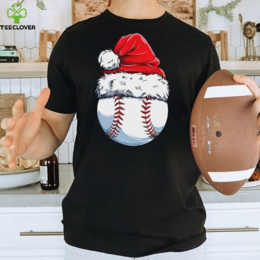 Base Wearing Noel Hat   Christmas Baseball Classic T Shirt