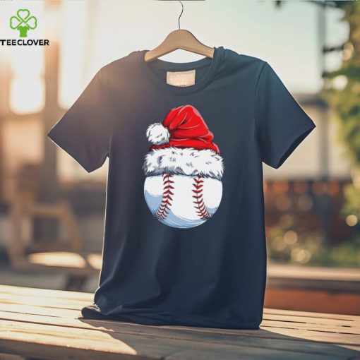 Base Wearing Noel Hat   Christmas Baseball Classic T Shirt