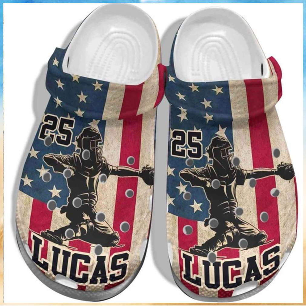 Baseball 4th of July Usa Flag Crocs Baseball 4th of July Usa Flag Crocs