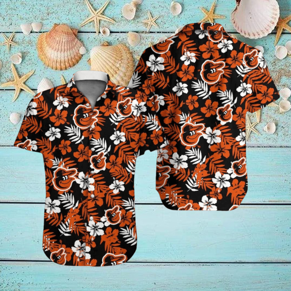 Baseball Baltimore Orioles Floral Tropicial Hawaiian Shirt Baseball Baltimore Orioles Floral Tropicial Hawaiian Shirt