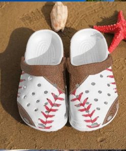 Baseball Brown Leather V2 White Crocs