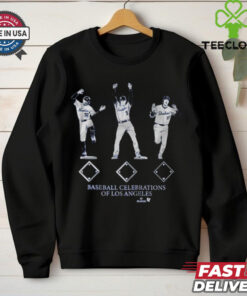 Baseball Celebrations of Los Angeles Dodgers MLB t shirt