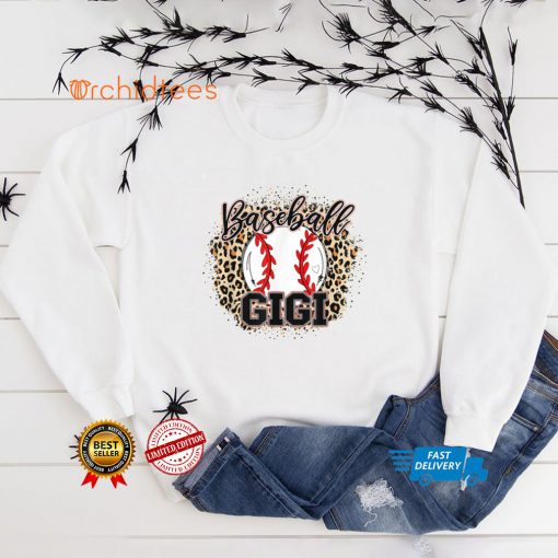 Baseball Gigi Leopard Baseball Lovers Family Mother’s Day T Shirt