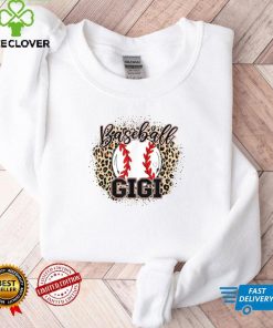 Baseball Gigi Leopard Baseball Lovers Family Mother's Day T Shirt