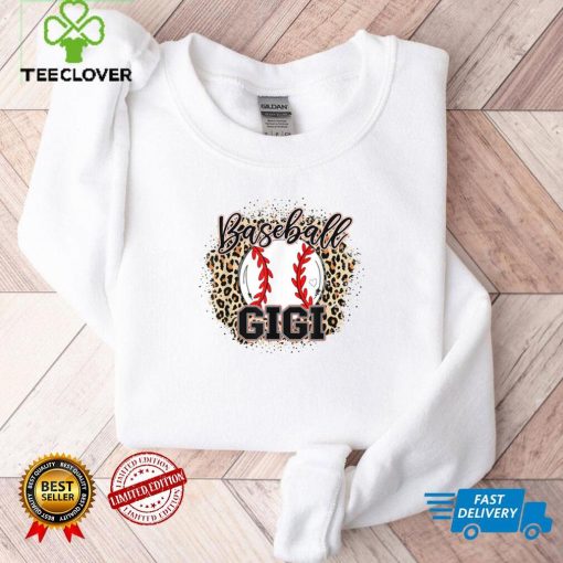 Baseball Gigi Leopard Baseball Lovers Family Mother's Day T Shirt