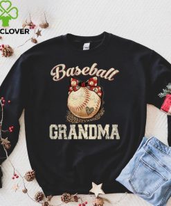 Baseball Grandma Leopard Tee Ball Funny Mother's Day Shirts T Shirt