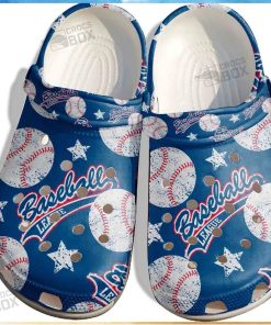 Baseball In Sky Shoes Crocs For Batter Funny Baseball League Custom Shoes Crocs