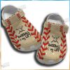 Baseball Girl Custom Shoes Crocs – Baseball Beach Black Crocs Womens