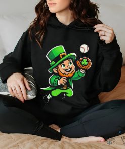 Baseball Leprechauns Catcher Saint PaddyS Shamrock Irish Cool Shirt