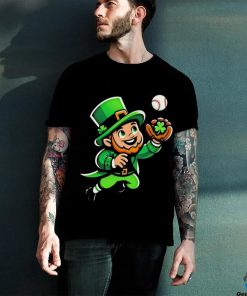 Baseball Leprechauns Catcher Saint PaddyS Shamrock Irish Cool Shirt