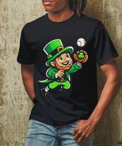 Baseball Leprechauns Catcher Saint PaddyS Shamrock Irish Cool Shirt