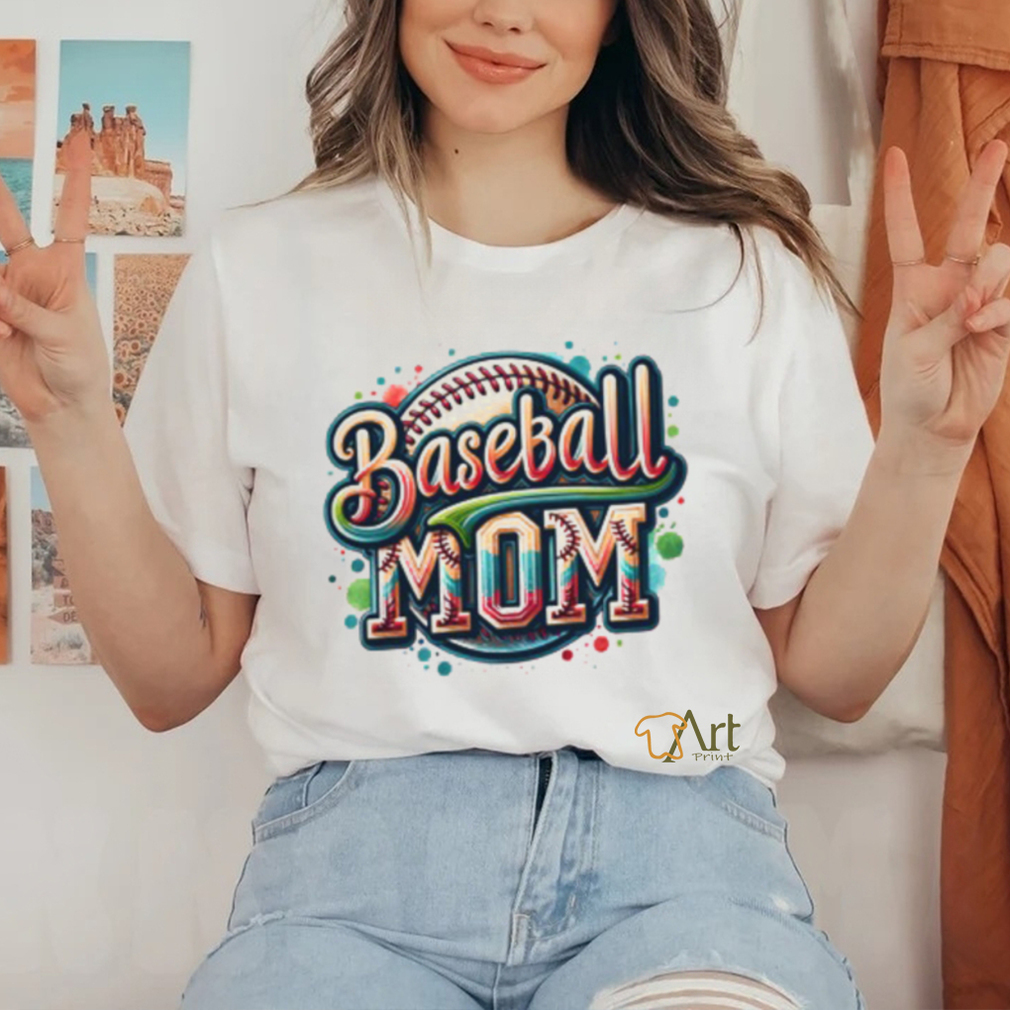 Baseball Mom Women's Contoured T Shirt Baseball Mom Women's Contoured T Shirt