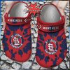 Baseball Personalized St. Louis Cardinals Color Splash Clog Shoes