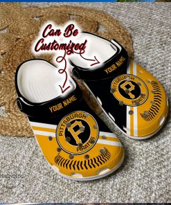 Baseball Pittsburgh Pirates Personalized Baseball Logo Team Clog Shoes