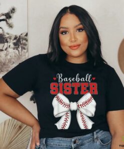 Baseball Sister Vintage Sport Lover Sister Mothers Day T Shirt