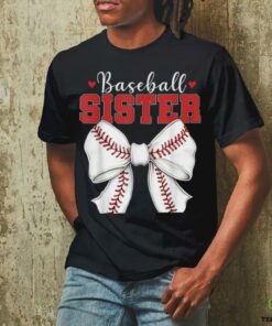 Baseball Sister Vintage Sport Lover Sister Mothers Day T Shirt