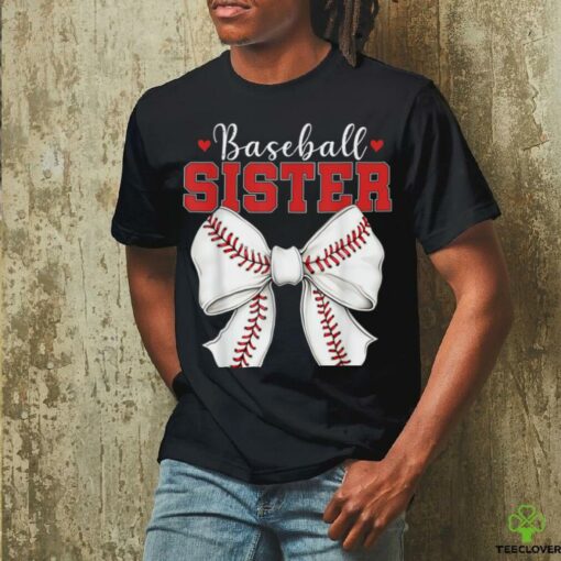 Baseball Sister Vintage Sport Lover Sister Mothers Day T Shirt