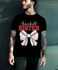 Baseball Sister Vintage Sport Lover Sister Mothers Day T Shirt