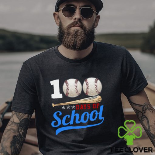 Baseball T shirt, 100 Days Of School, Back To School Gift For Baseball Lovers, Baseball Tees