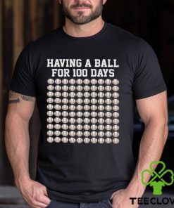 Baseball T shirt, Having A Ball For 100 Days, Back To School Gift For Baseball Lovers, Baseball Tees 3 Baseball T shirt, Having A Ball For 100 Days, Back To School Gift For Baseball Lovers, Baseball Tees