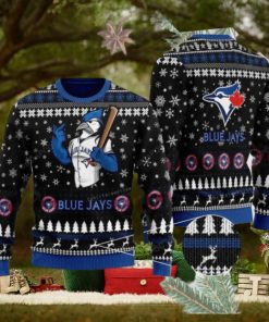 Baseball Team Toronto Blue Jays With Bj Birdy The Mascot Ugly Sweater