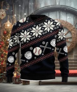 Baseball Ugly Christmas Sweater 3D Gift Christmas Funny
