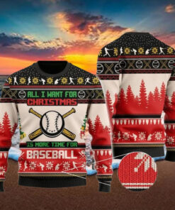 Baseball Ugly Christmas Sweater