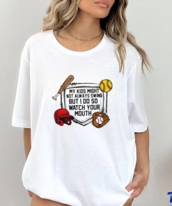 Baseball and softball watch your mouth T shirt