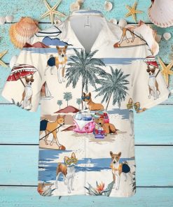 Basenji Summer Beach Hawaiian Shirt