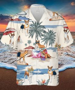 Basenji Summer Beach Hawaiian Shirt