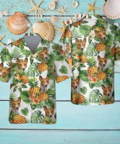 Basenji Tropical Pattern Hawaiian Shirt