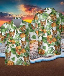 Basenji Tropical Pattern Hawaiian Shirt