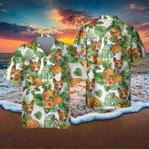 Basenji Tropical Pattern Hawaiian Shirt