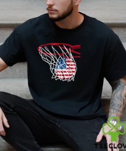 Basketball 4th Of July American Flag Patriotic USA T Shirt