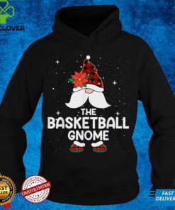 Basketball Gnome Buffalo Plaid Matching Family Christmas T Shirt