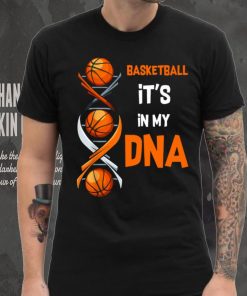 Basketball It's In My DNA V Neck T Shirt