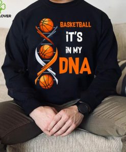 Basketball It's In My DNA V Neck T Shirt